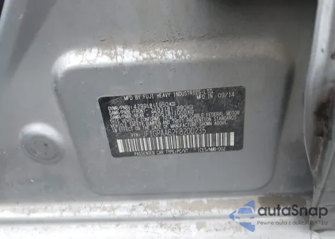 2015 Subaru Impreza 2.0I z USA, uszkodzony, nr VIN JF1GPAA62F8200235